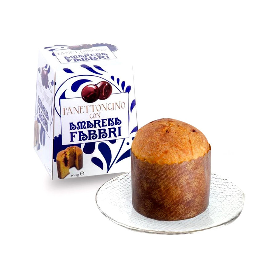 Mini Panettone with Black Cherries Fabbri 100g