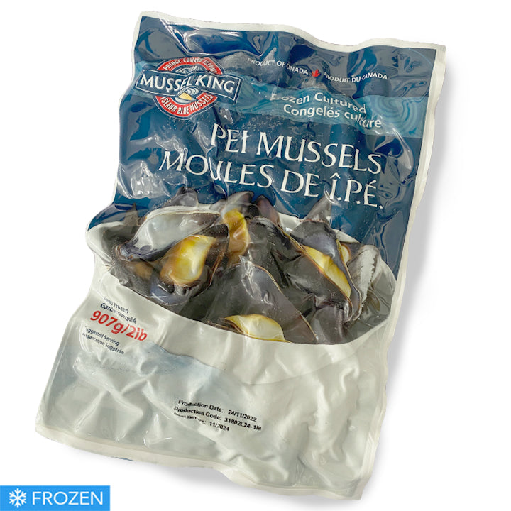 Frozen Cooked Canadian Mussels 2lb (907g)