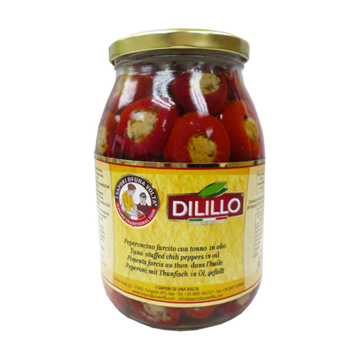 Chilly Peppers Staffed With Tuna in Oil "Dilillo" 1062ml/jar