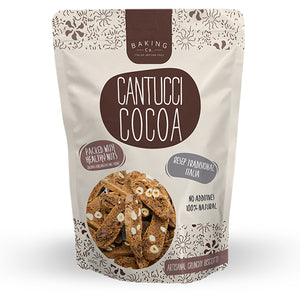 Artisanal cocoa and hazelnut cantucci cookies 200g
